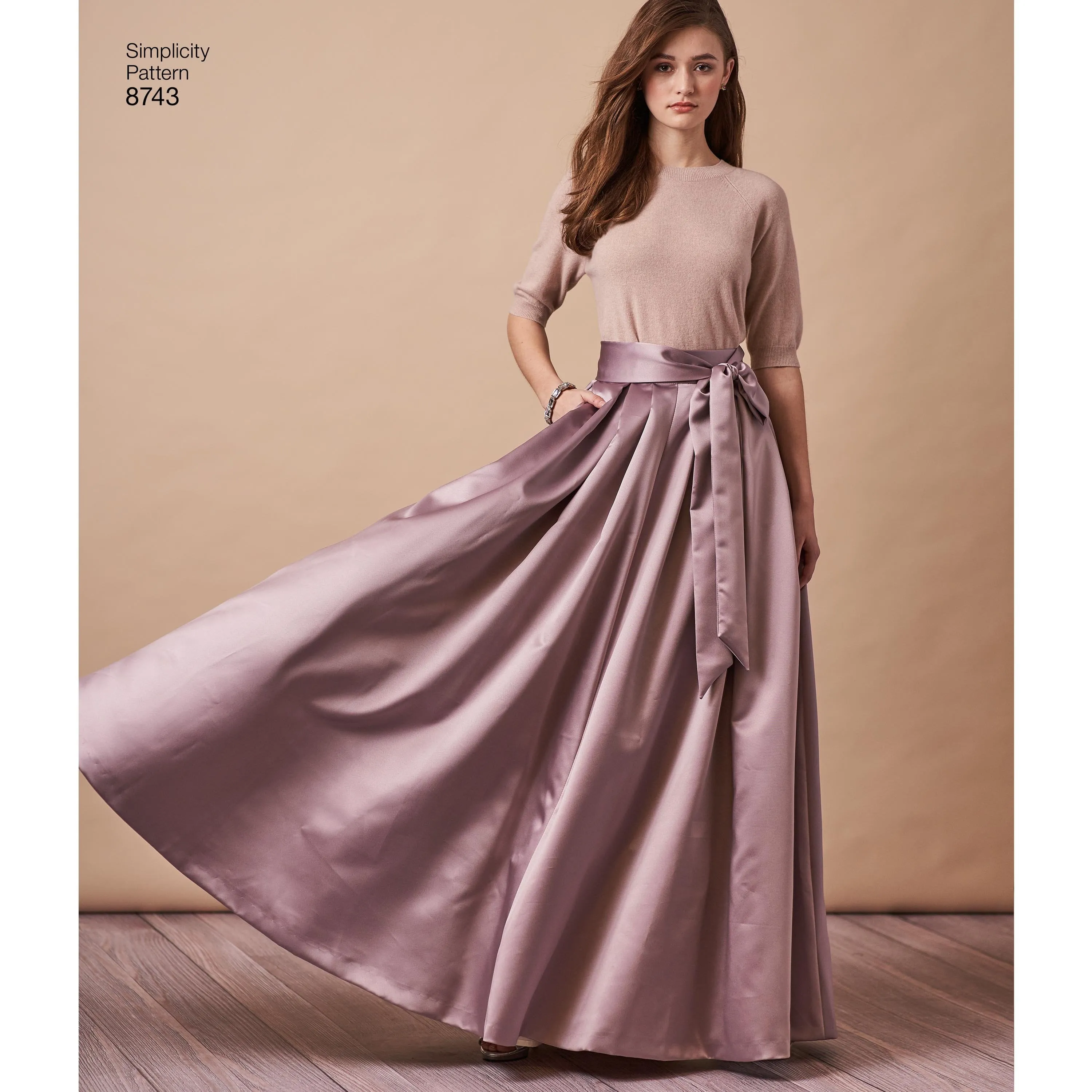 Simplicity Pattern 8743 pleated multi length skirt