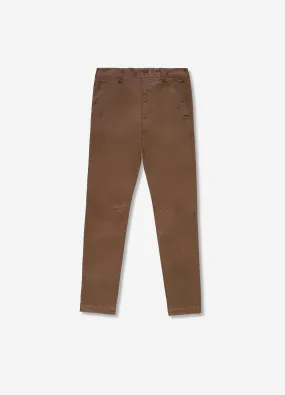 Slim Fit Cotton Stretch Chinos Mocha