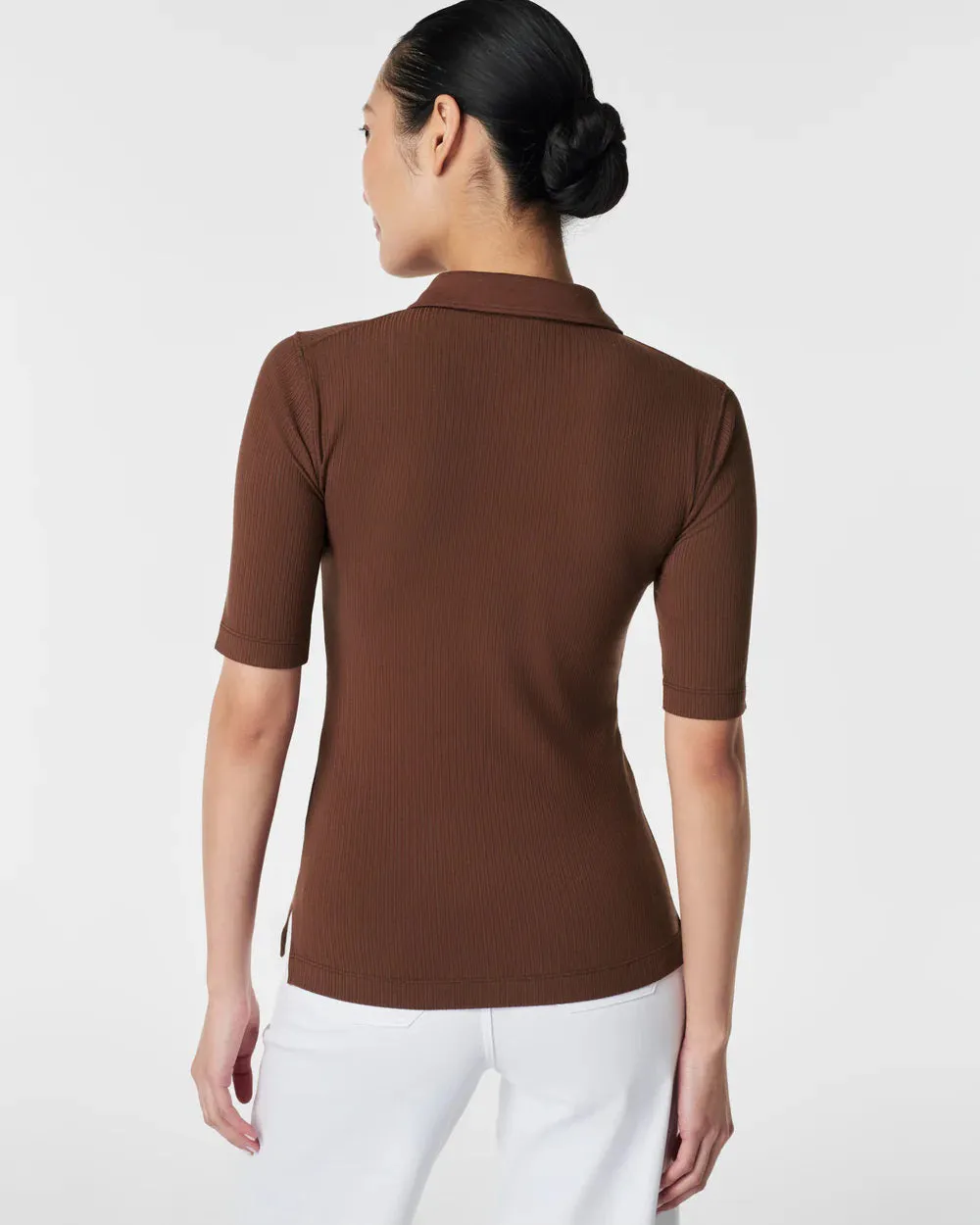 SPANX - STRETCH RIB POLO TOP