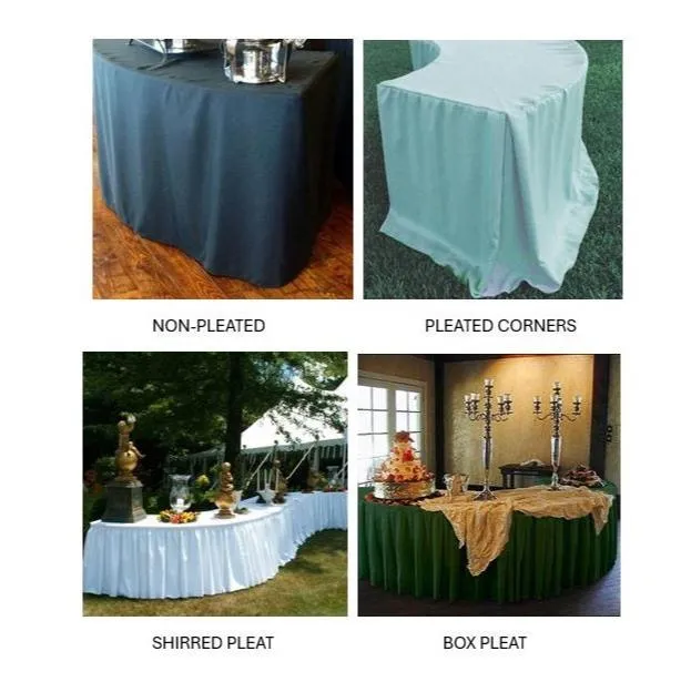 Spun Poly 7230 Fitted Serpentine Tablecloth