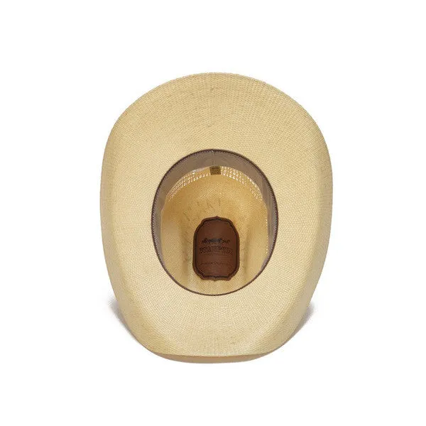 Stampede Hats - Beige 50X Bangora Cowboy Hat with Scalloped Leather Trim