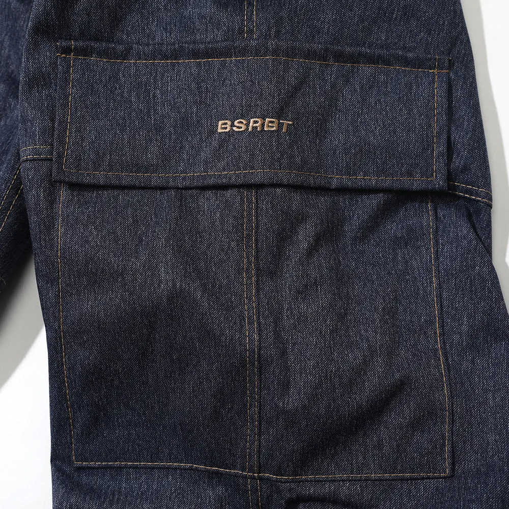 STITCH ONE POCKET TRACK PANTS DENIM BLUE