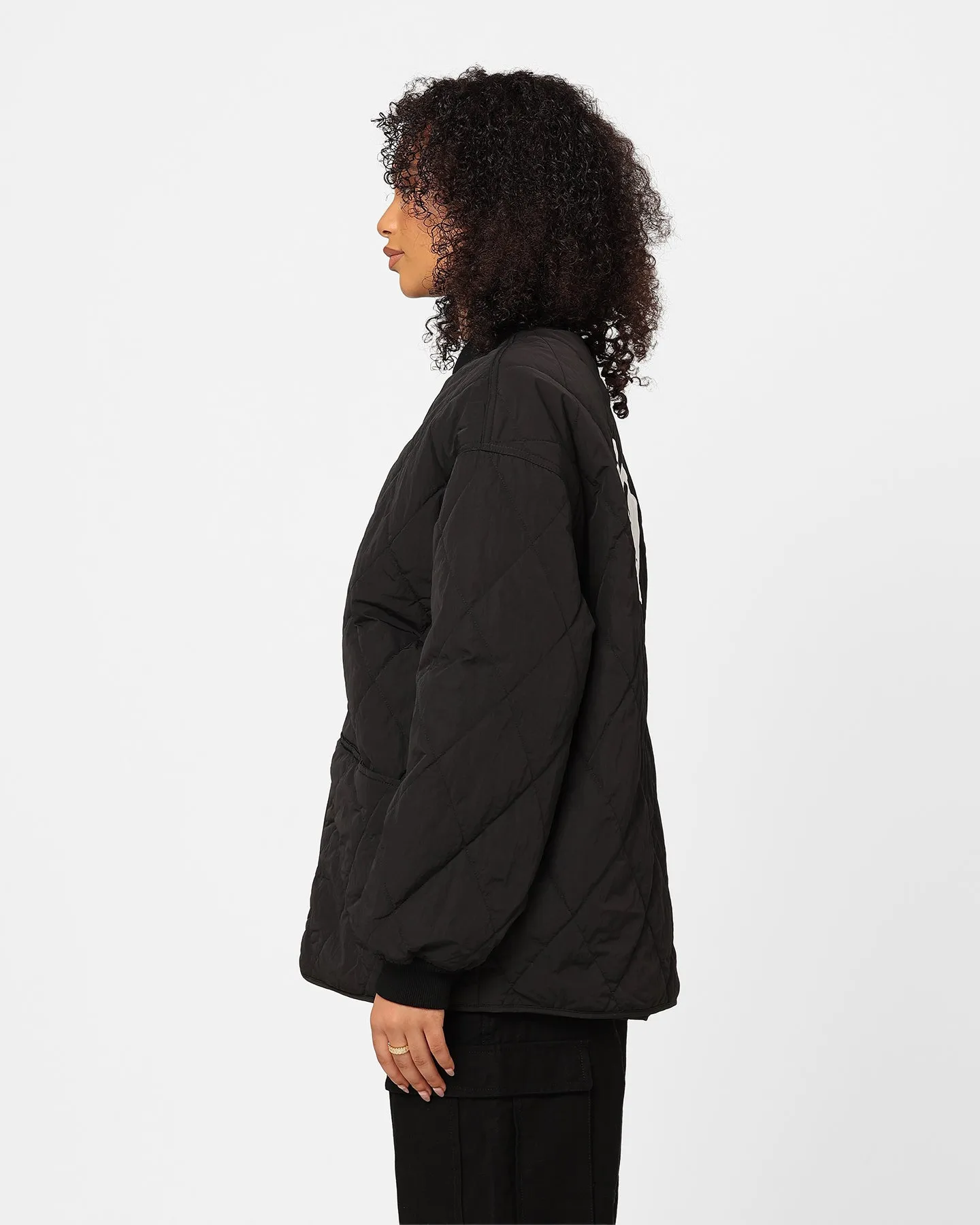 Stussy Women's Dice Quilted Jacket Black