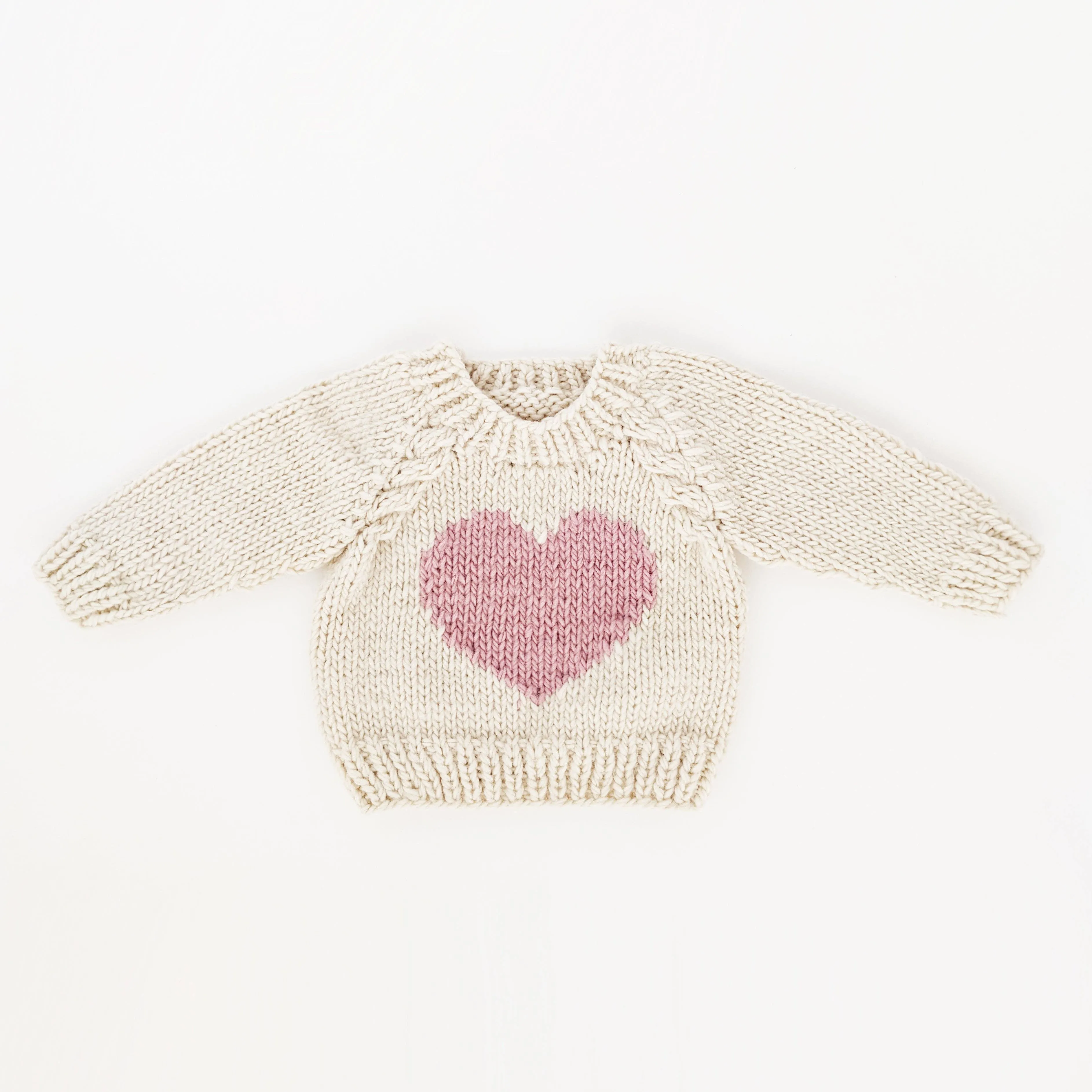 Sweetheart Crew Neck Sweater-Huggalugs