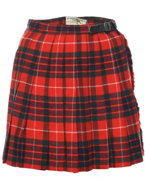 Tartan Pleated Skirt - XS