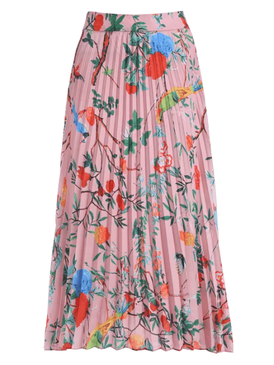 TastyHottie - Fashion Floral Maxi Pleated Skirt