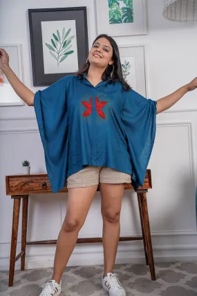 Teal Kaftan Top - Dual