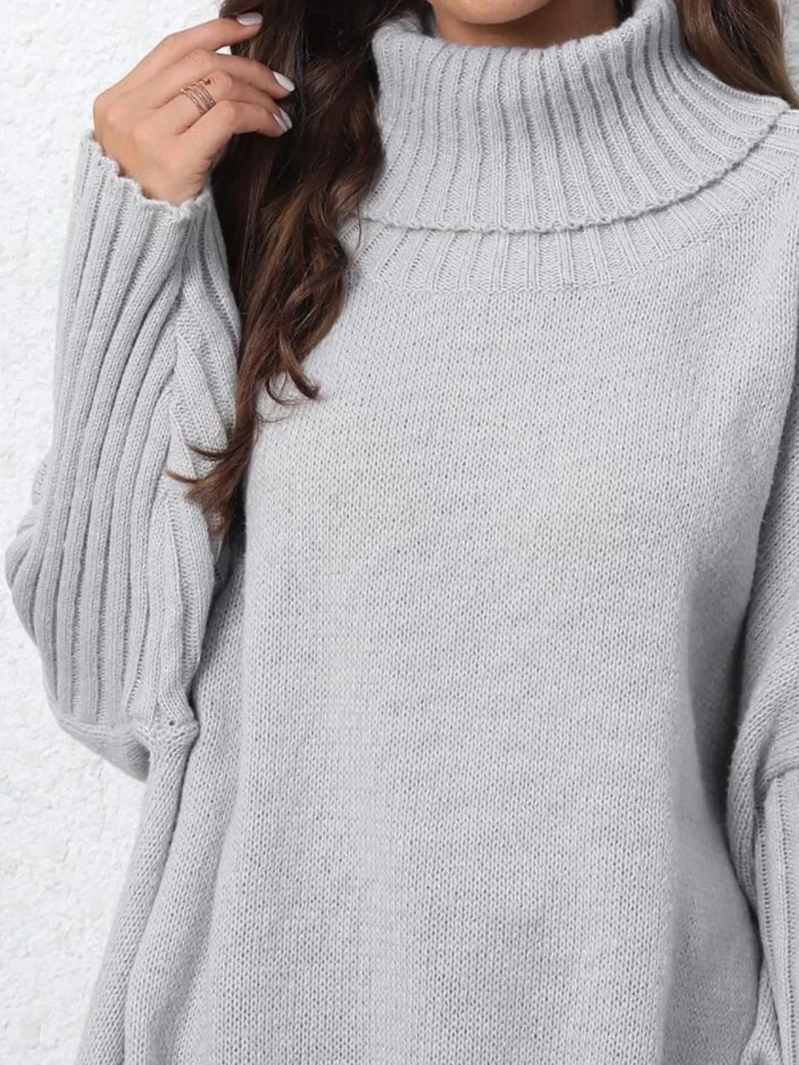 Turtleneck Long Sleeve Sweater