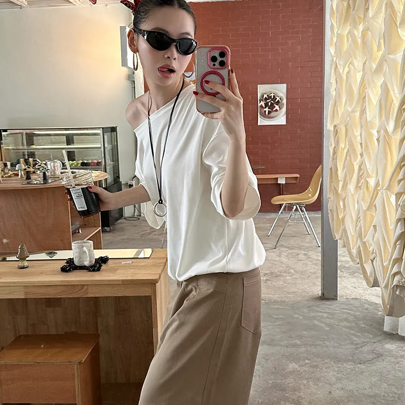 Uniwim summer outfits inspo Street Wide-Leg Workwear Straight Casual Pants Pleated Loose Slimming Mop Straight Pants K335