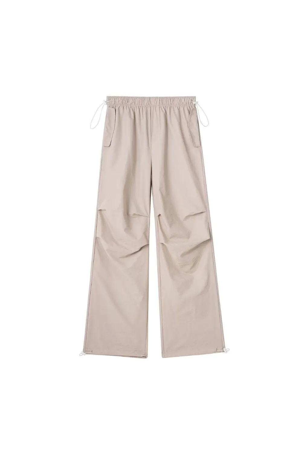 'Vanessa' Nylon Elastic Waist Drawstring Pants