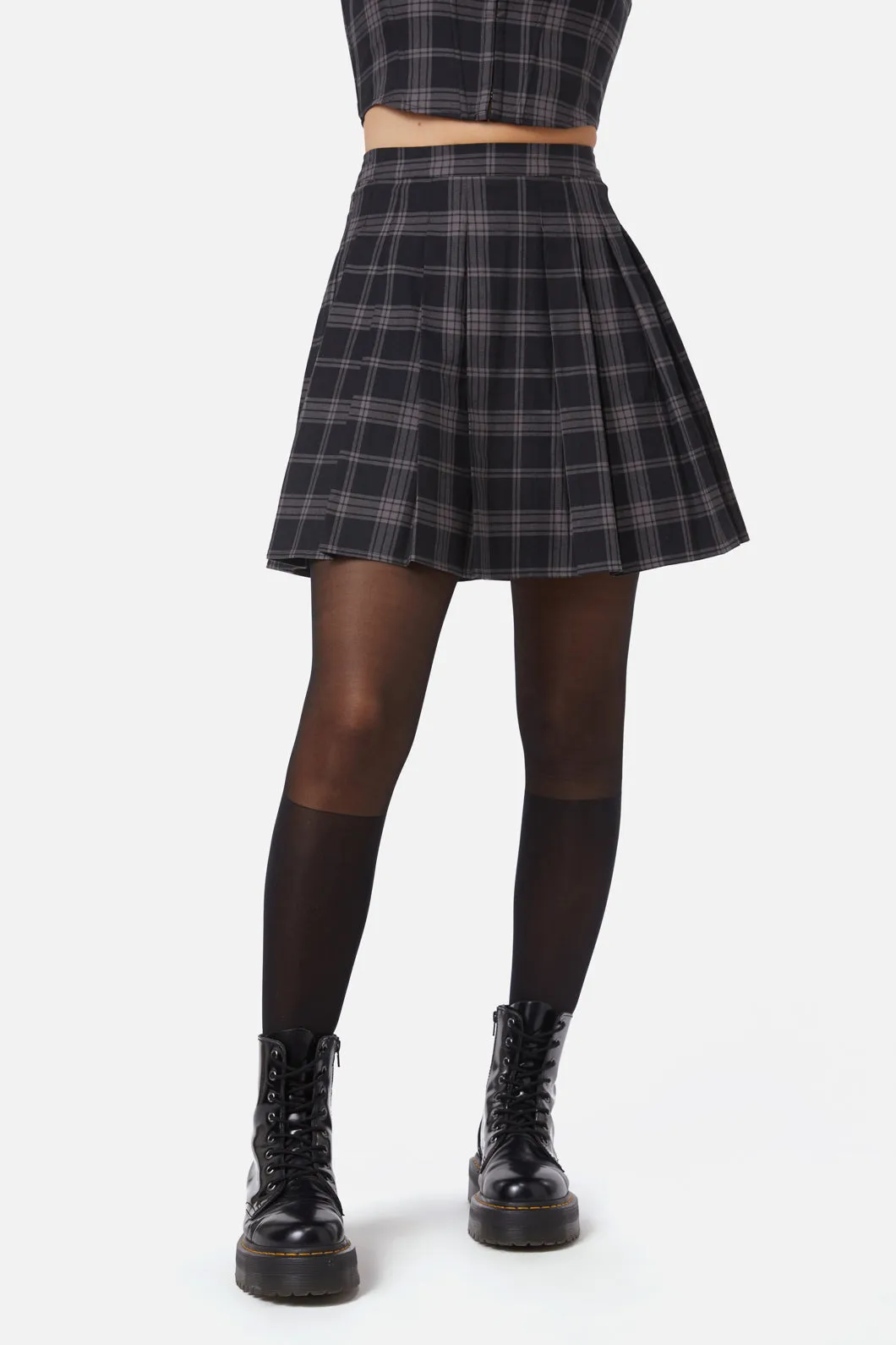 Victoria Tartan Pleated Skirt