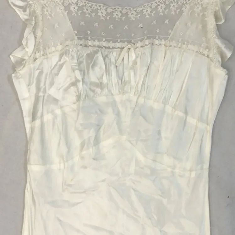 Vintage Slip White Dress