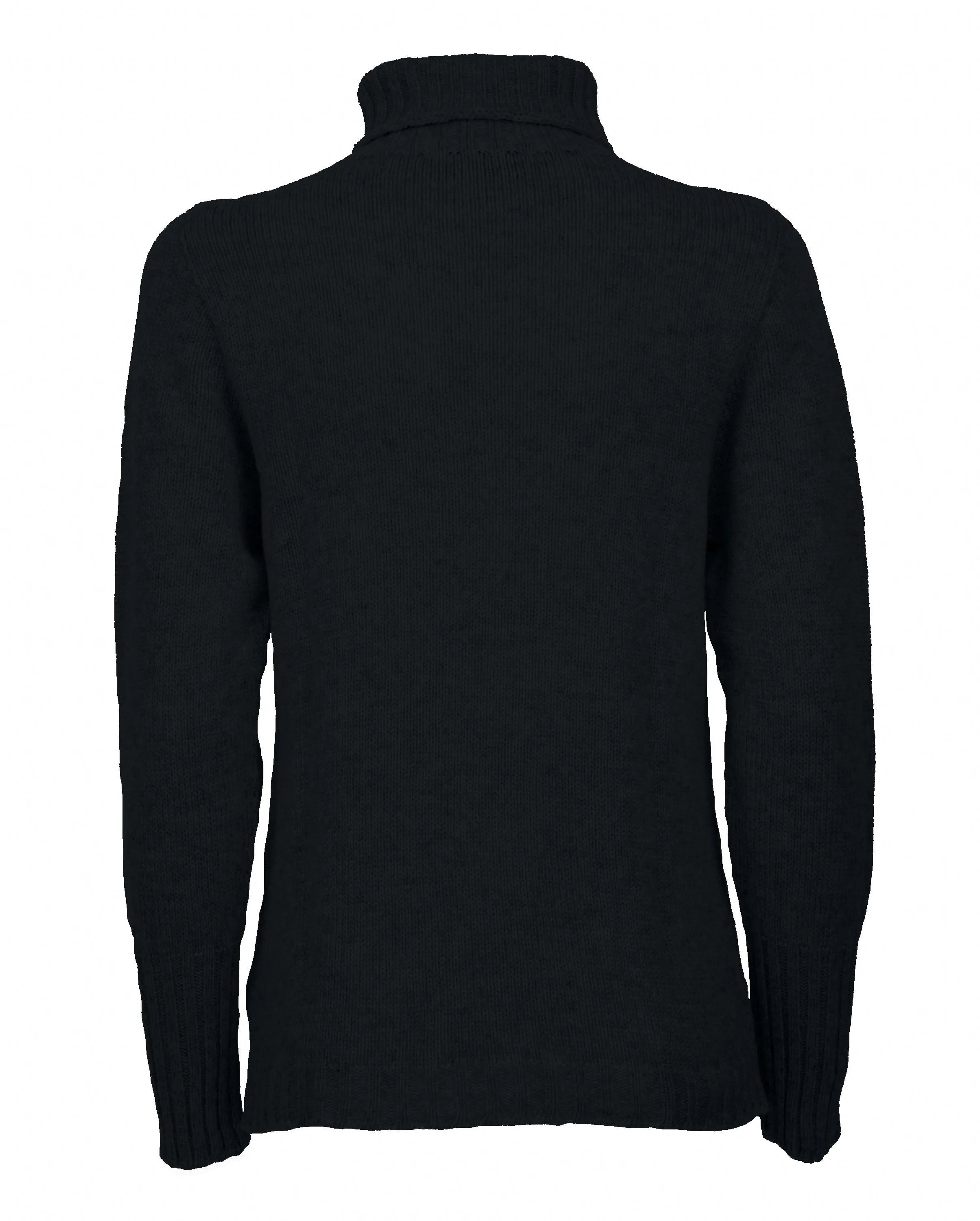 Women's Classic Cashmere Turtleneck Sweater Black