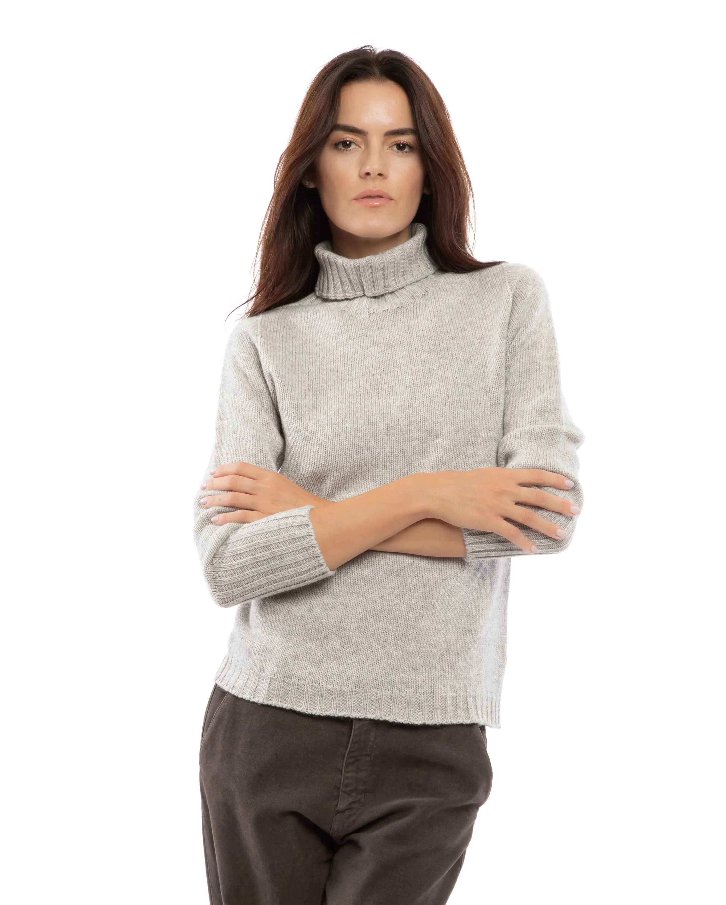 Women's Classic Cashmere Turtleneck Sweater Black