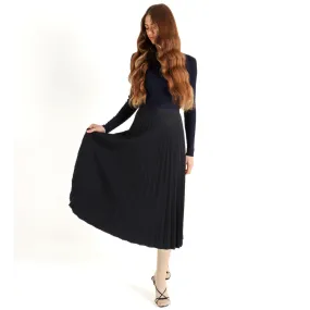 Women's Pleated Midi Skirt