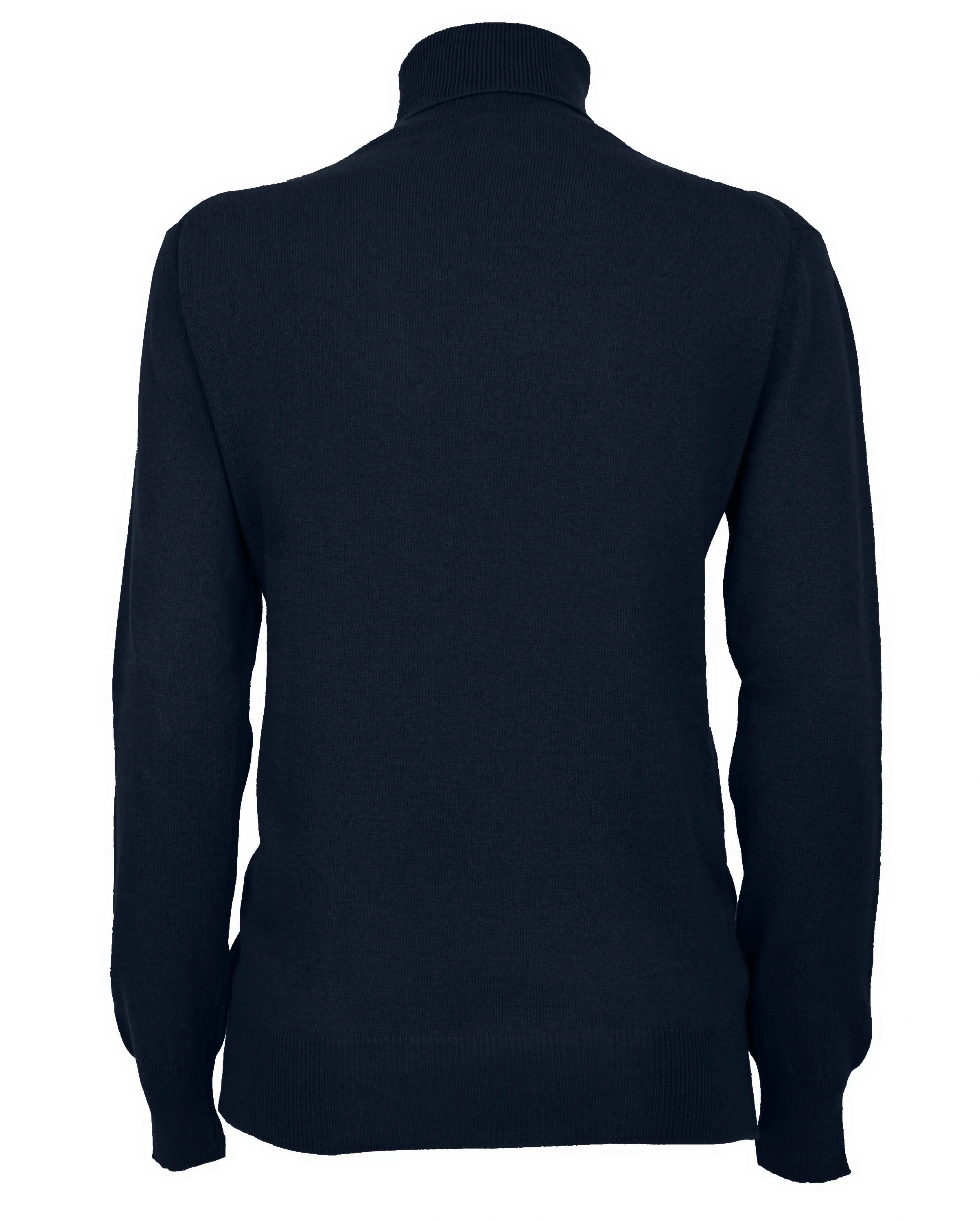 Women's Pure Cashmere Turtleneck Sweater Night Blue