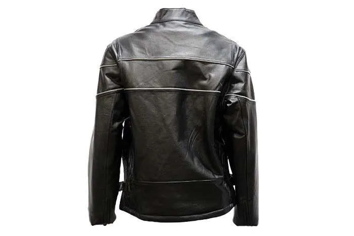 Women's Soft Leather Jacket With Air Vents, LJ7900-SS-DL