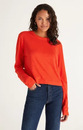 Z Supply Lupita Long Sleeve Crop Top